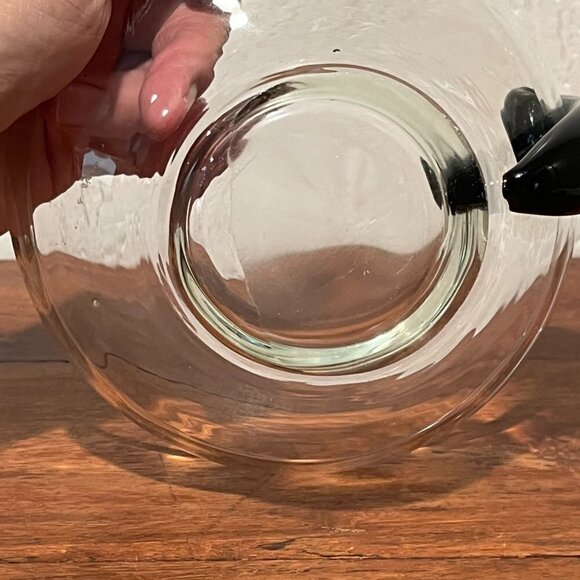 VTG Steuben Inspired Glass Amethyst Snail Scroll Handle Olive Dish Small - Picture 7 of 8